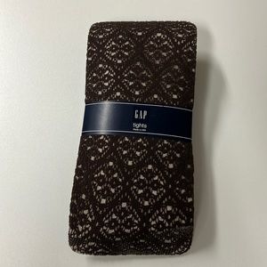 Gap Brown Lace Tights Size M